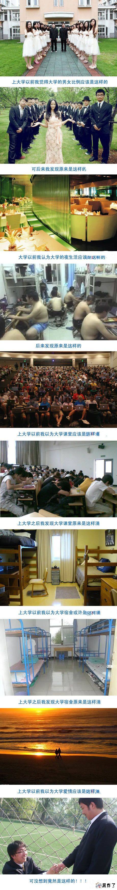 上大学之后……