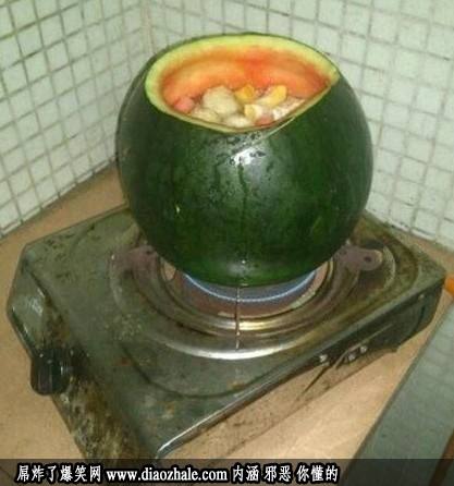 纯天然西瓜锅！